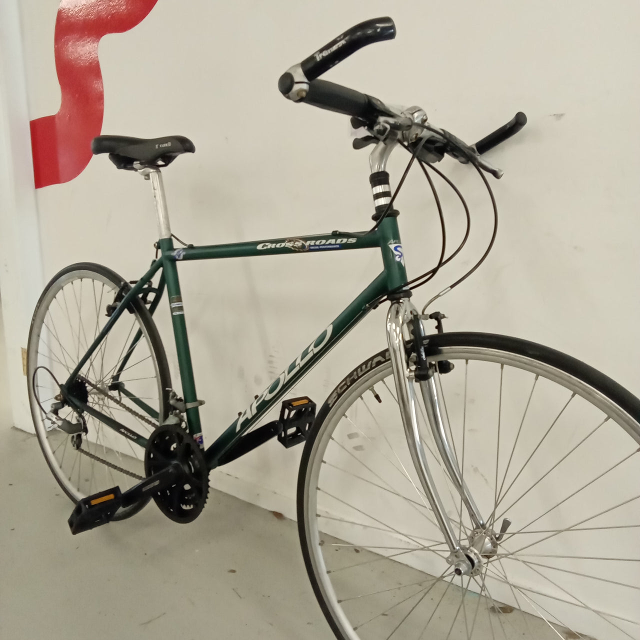 1008 - 50cm Green, Flat Bar Commuter, Bike