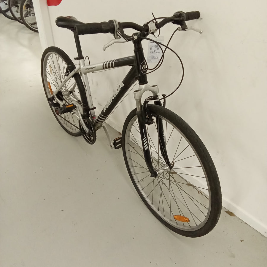 1012 - 46cm Black,
Silver, Hybrid Commuter, Bike