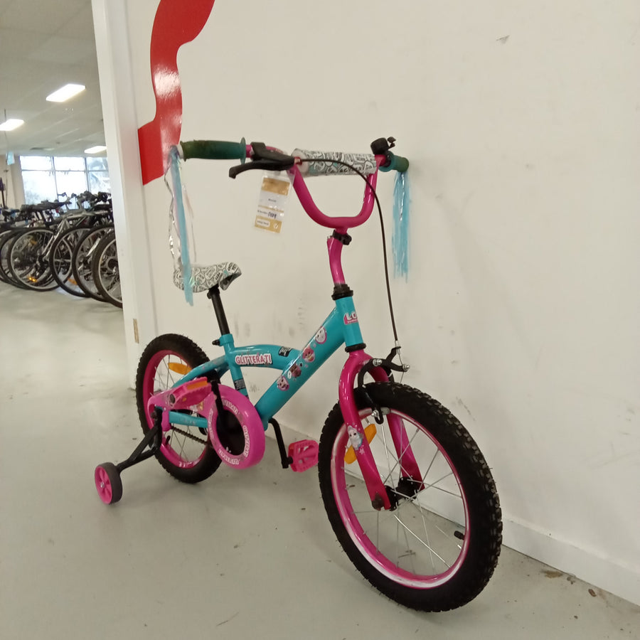 989 - 16" Blue,
Pink, Kids, Bike