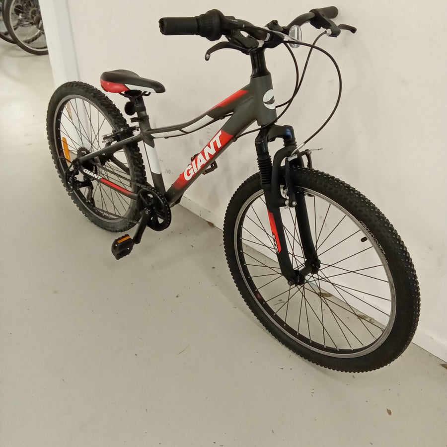1049 - 24" Red,
Grey Kids, Bike