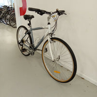 Thumbnail for 1048 - White,
Silver, Flat Bar Commuter, Bike