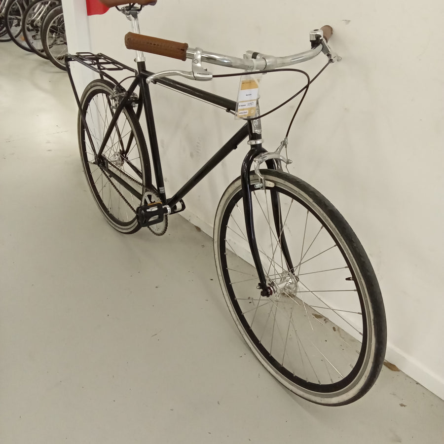1057 - 55cm Black, Fixie Commuter, Bike