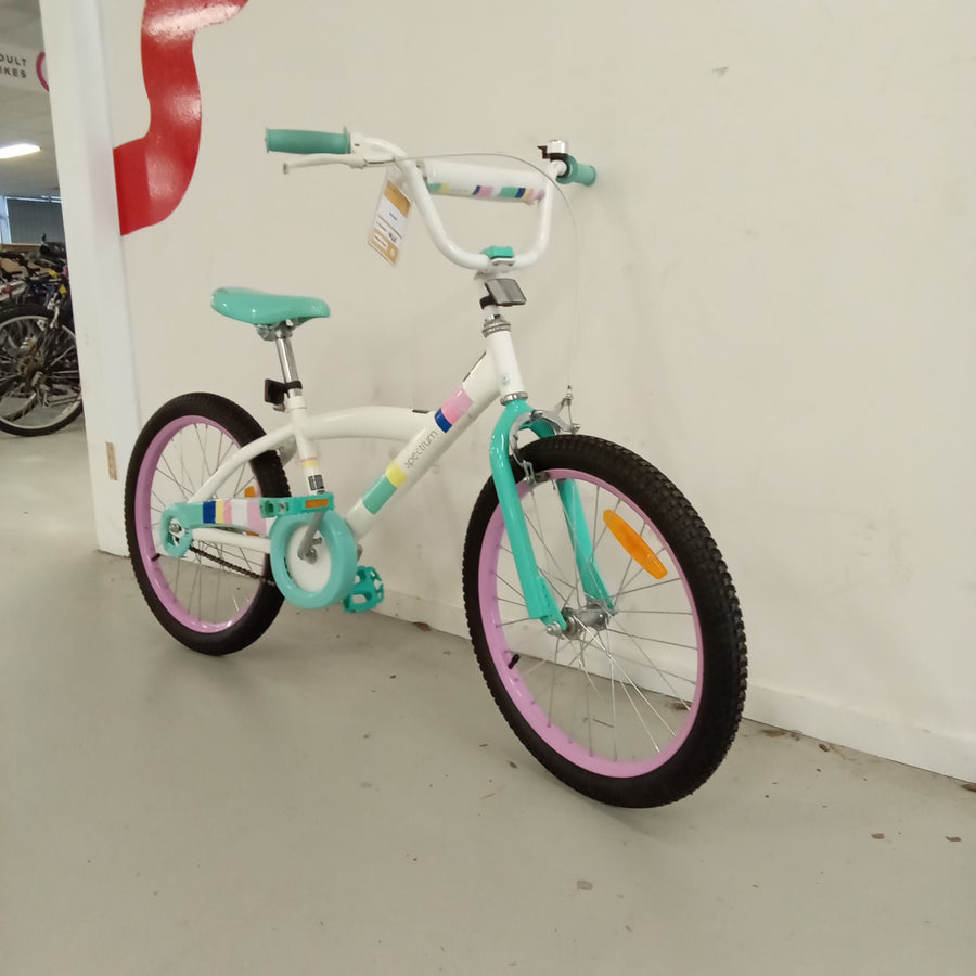 1068 - 20" White, Kids, Bike