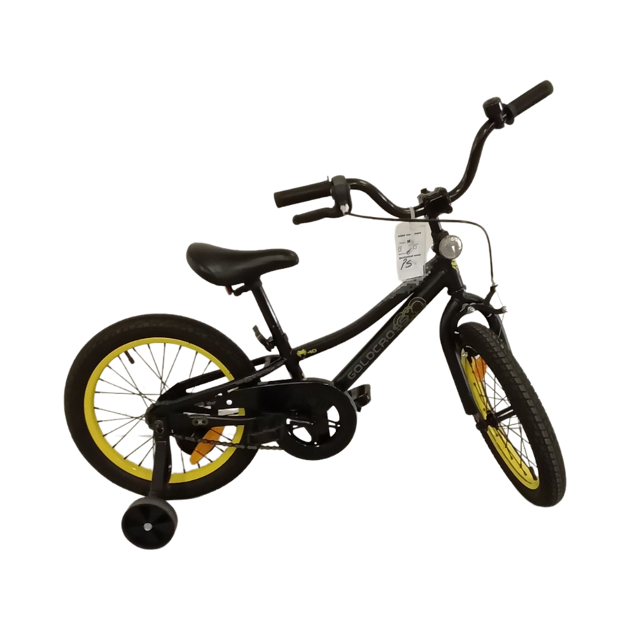 1102 - 16" Black,
Yellow, Kids, Bike