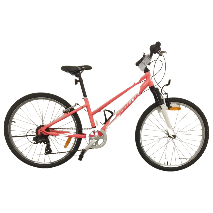 1003 - 24" White,
Pink, Mountain Bike,
Kids, Bike