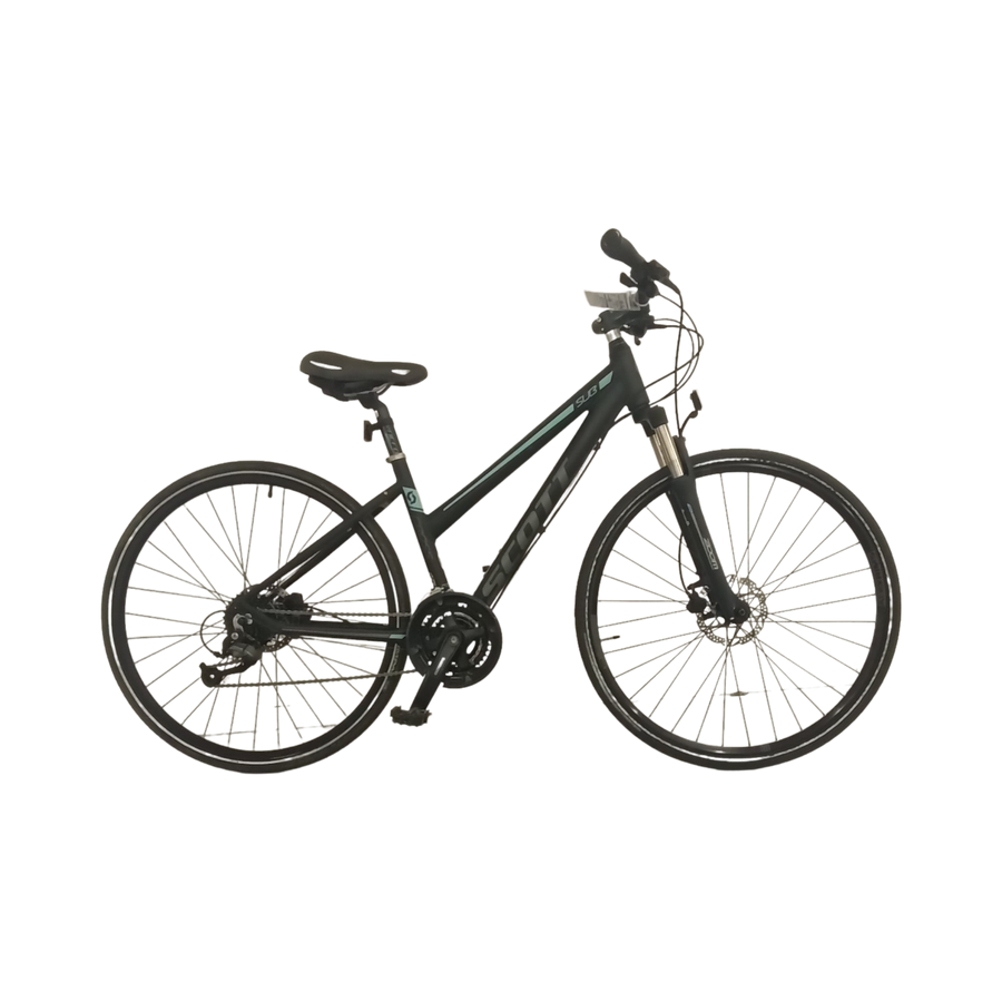 1015 - 42cm Black,
Blue, Hybrid Commuter, Bike