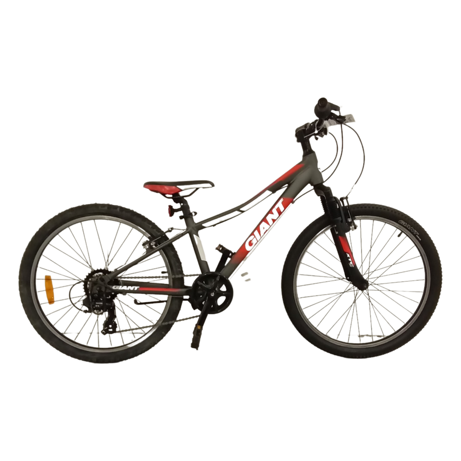 1049 - 24" Red,
Grey Kids, Bike