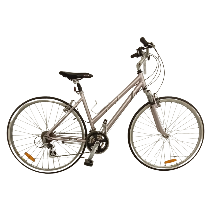 1044 - Silver, Hybrid Commuter, Bike