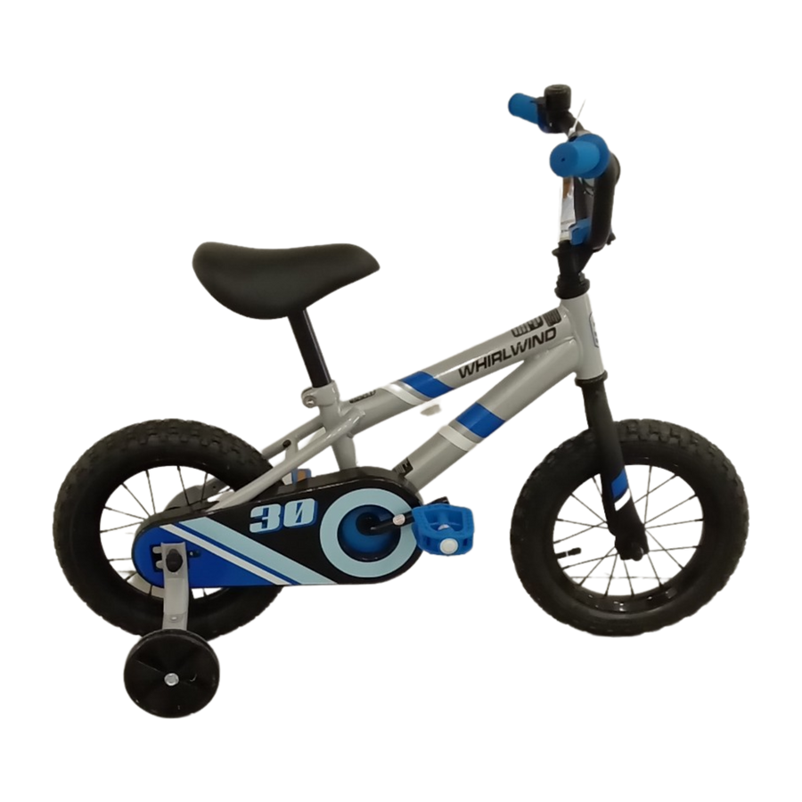 1058 - 12" Blue,
Grey Kids, Bike