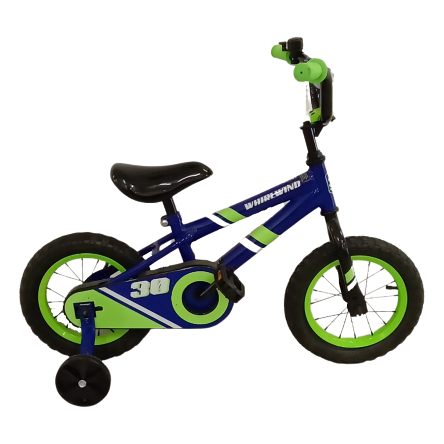 1055 - 12" Blue,
Green, Kids, Bike