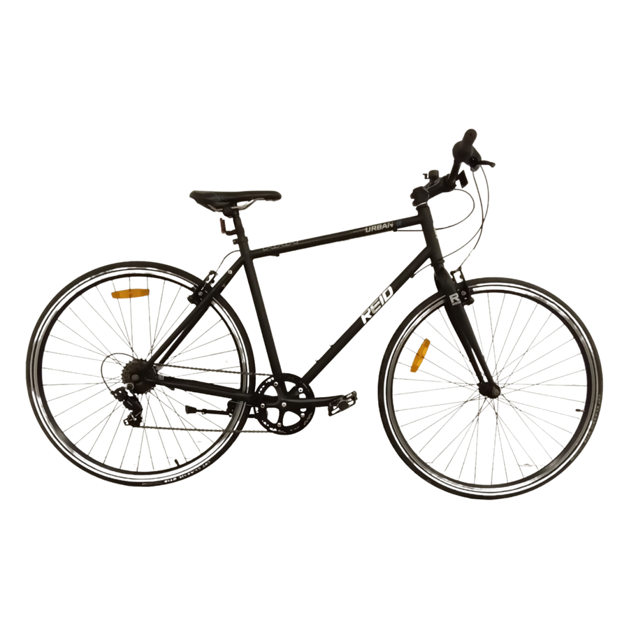 1070 - 50cm Black, Flat Bar Commuter, Bike