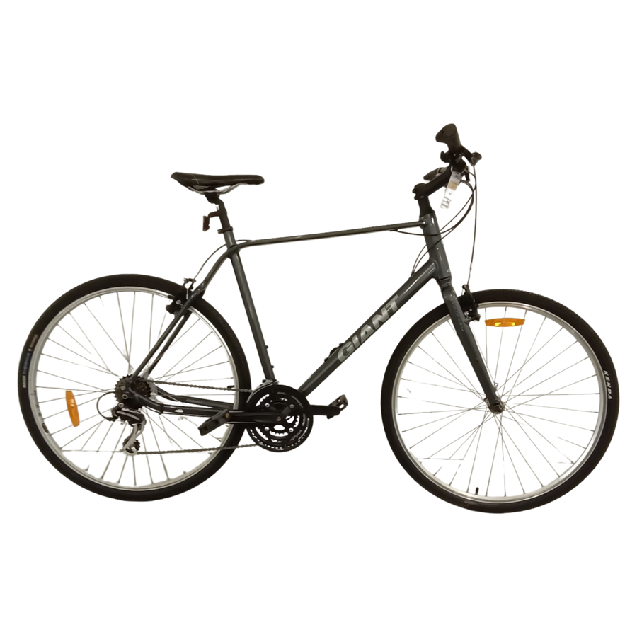 1098 - 58cm Silver, Flat Bar Commuter, Bike