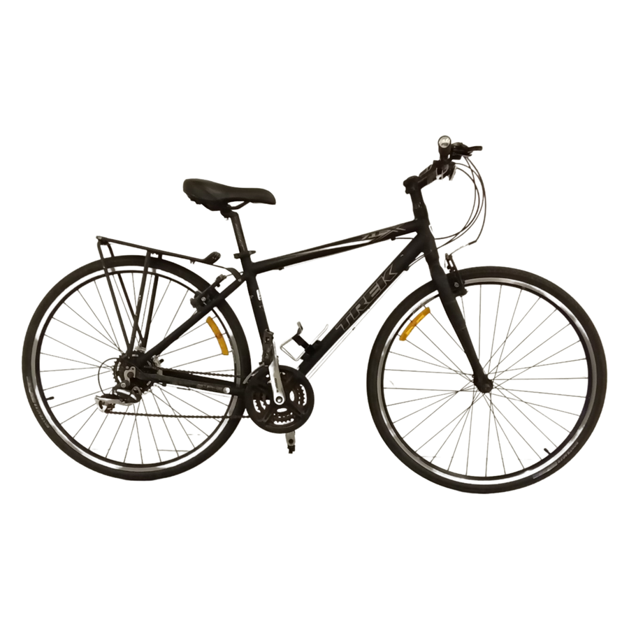 1105 - 46cm Black, Flat Bar Commuter, Bike