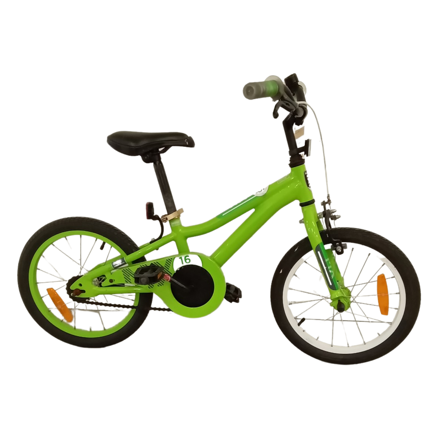 1100 - 16" Green, Kids, Bike