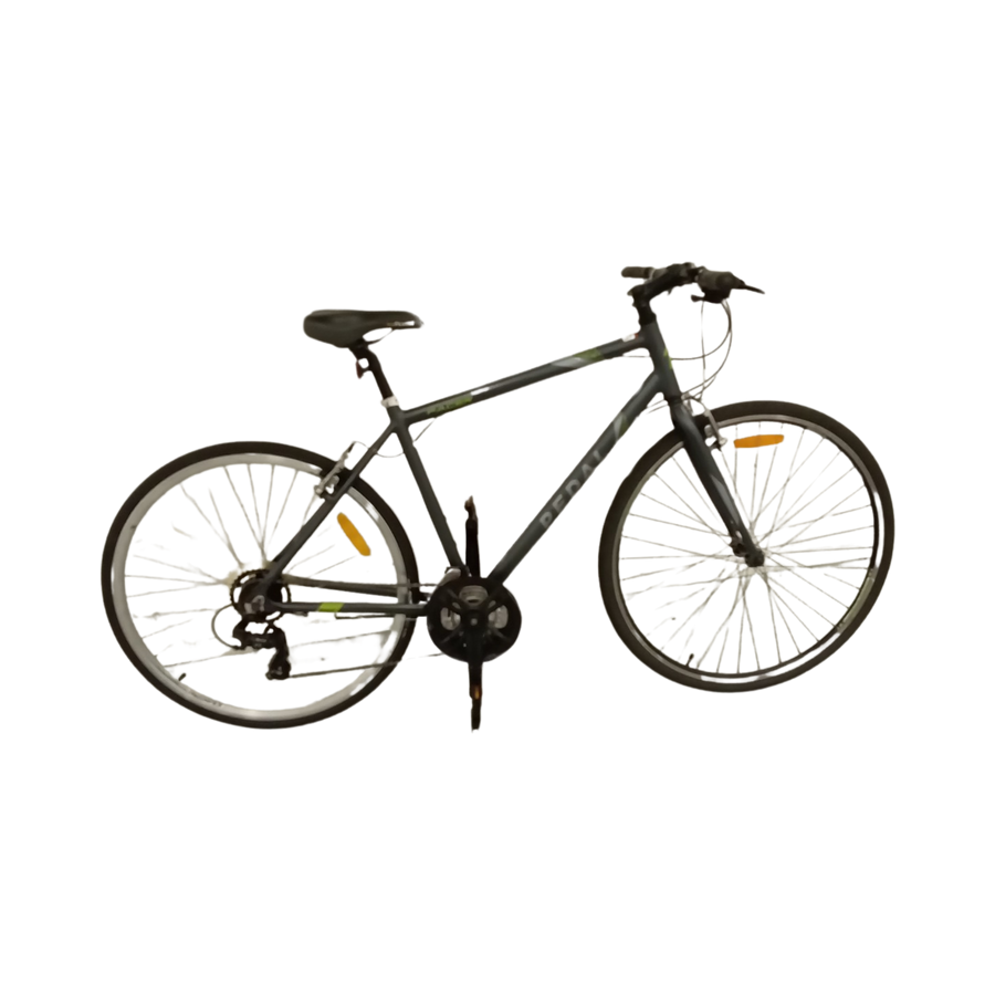 1114 - 50cm Grey Flat Bar Commuter, Bike