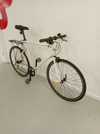 Thumbnail for 2180 - 54cm White, Flat Bar Commuter, Bike