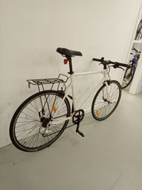 Thumbnail for 2180 - 54cm White, Flat Bar Commuter, Bike