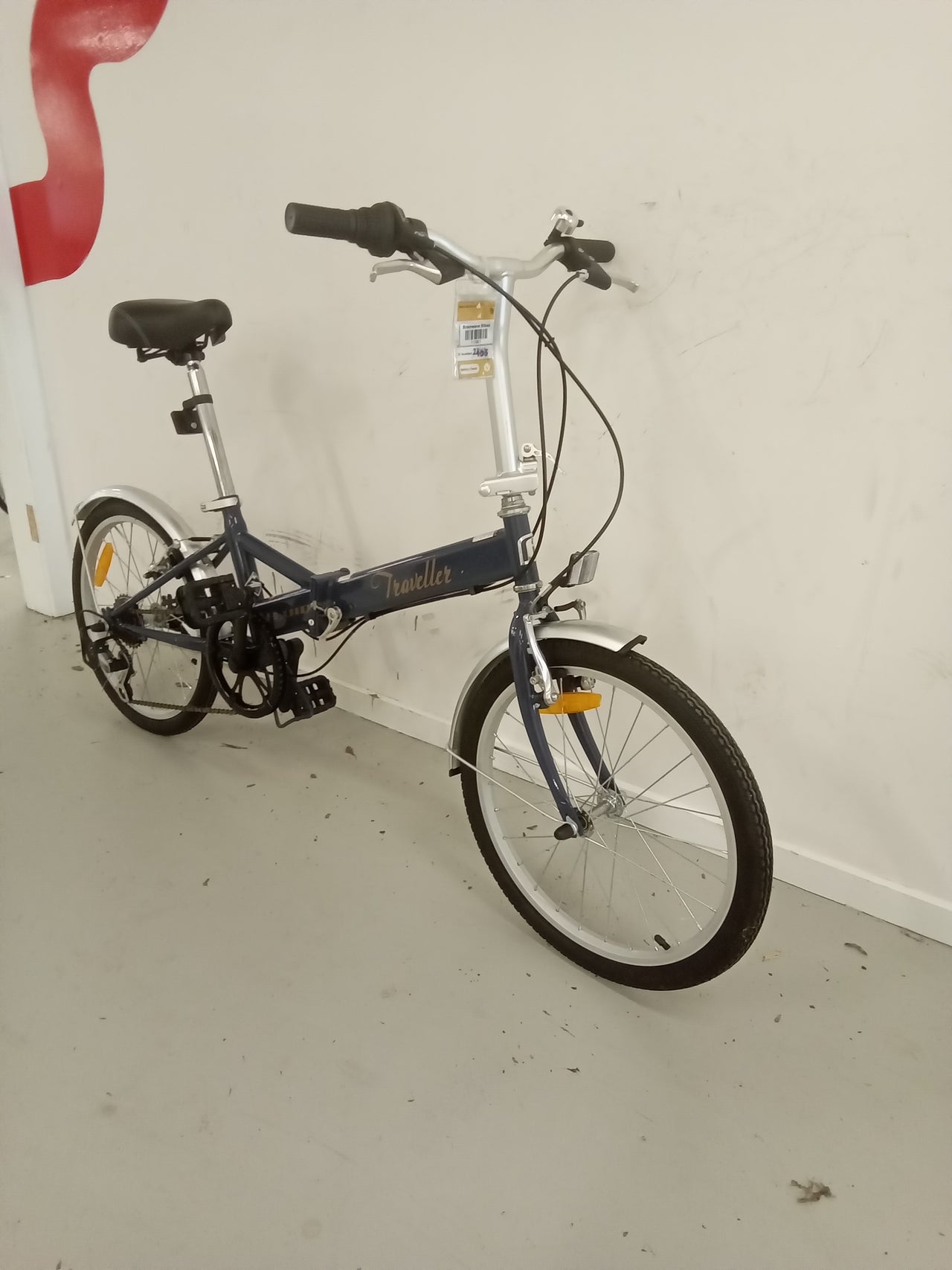 2406 - 20" Blue, Folding Commuter, Bike