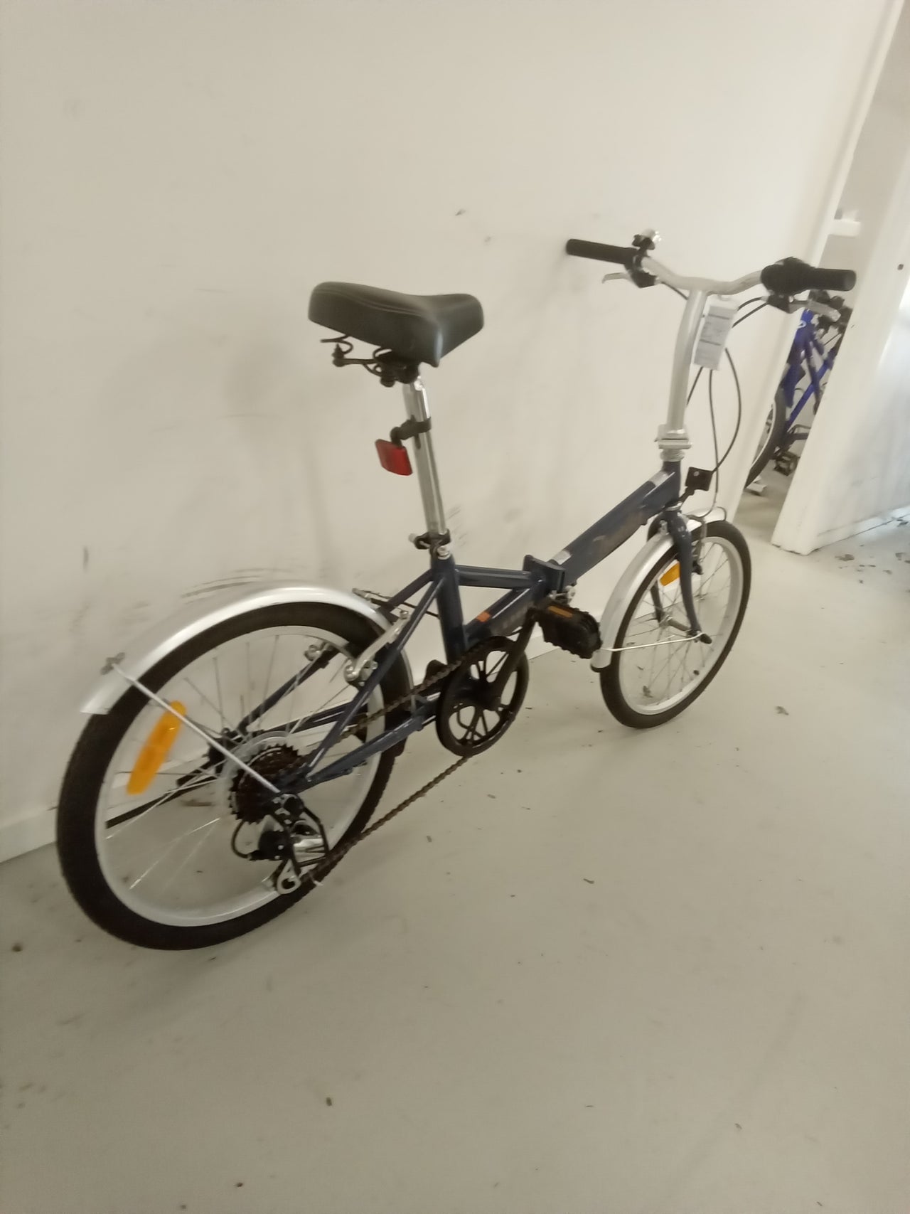 2406 - 20" Blue, Folding Commuter, Bike