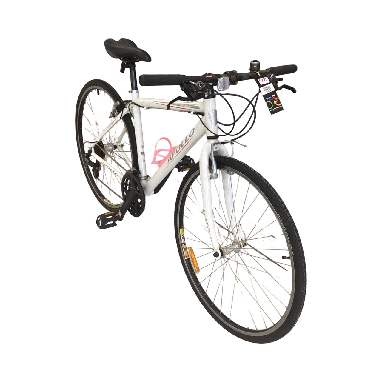 Apollo Fiamme Bike -  44cm - Flat Bar Commuter, Colour: White