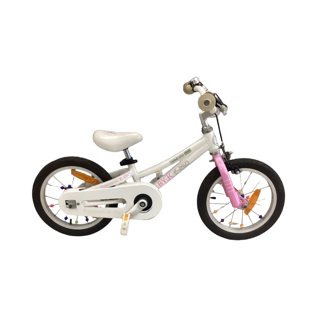 Byk E250 Bike - 14"  - Kids, Colour: White, Pink