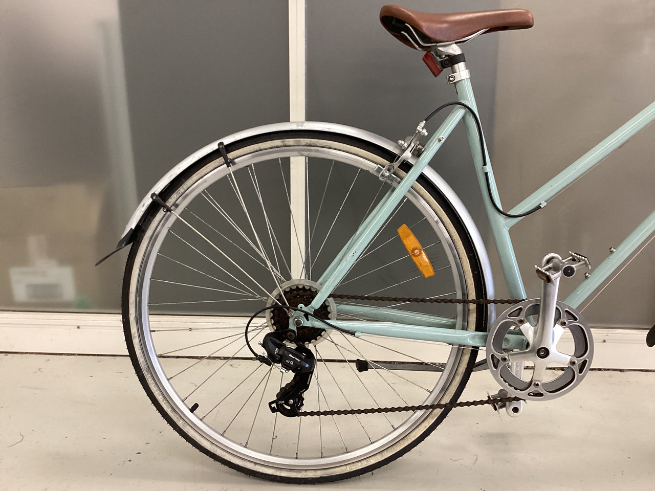 Reid - Step Thru - Flat Bar Commuter - Green (#4577)
