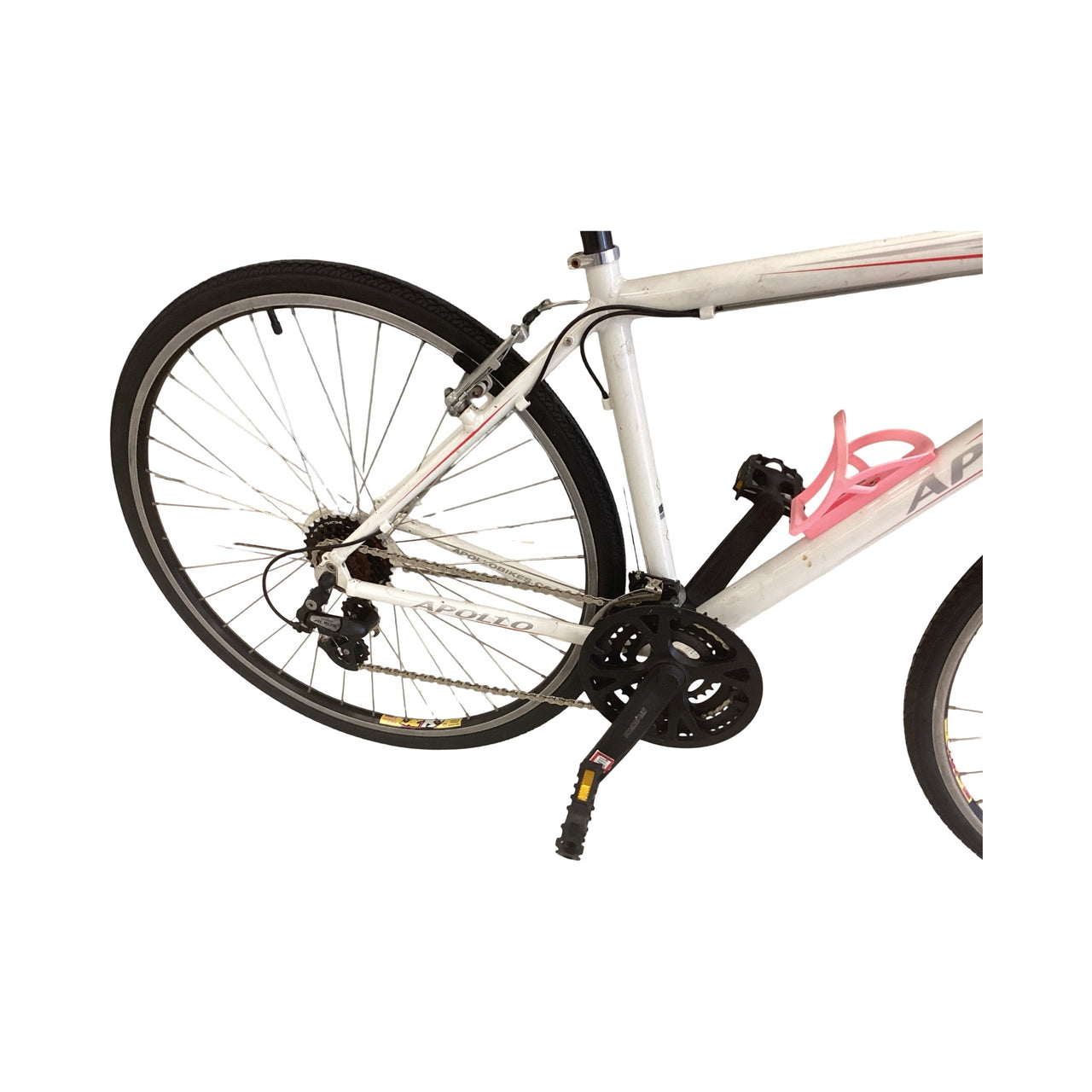 Apollo Fiamme Bike -  44cm - Flat Bar Commuter, Colour: White