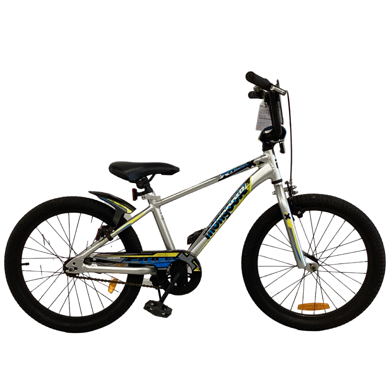 Mongoose Racer Bike - 20"  - Kids, Colour: Silver