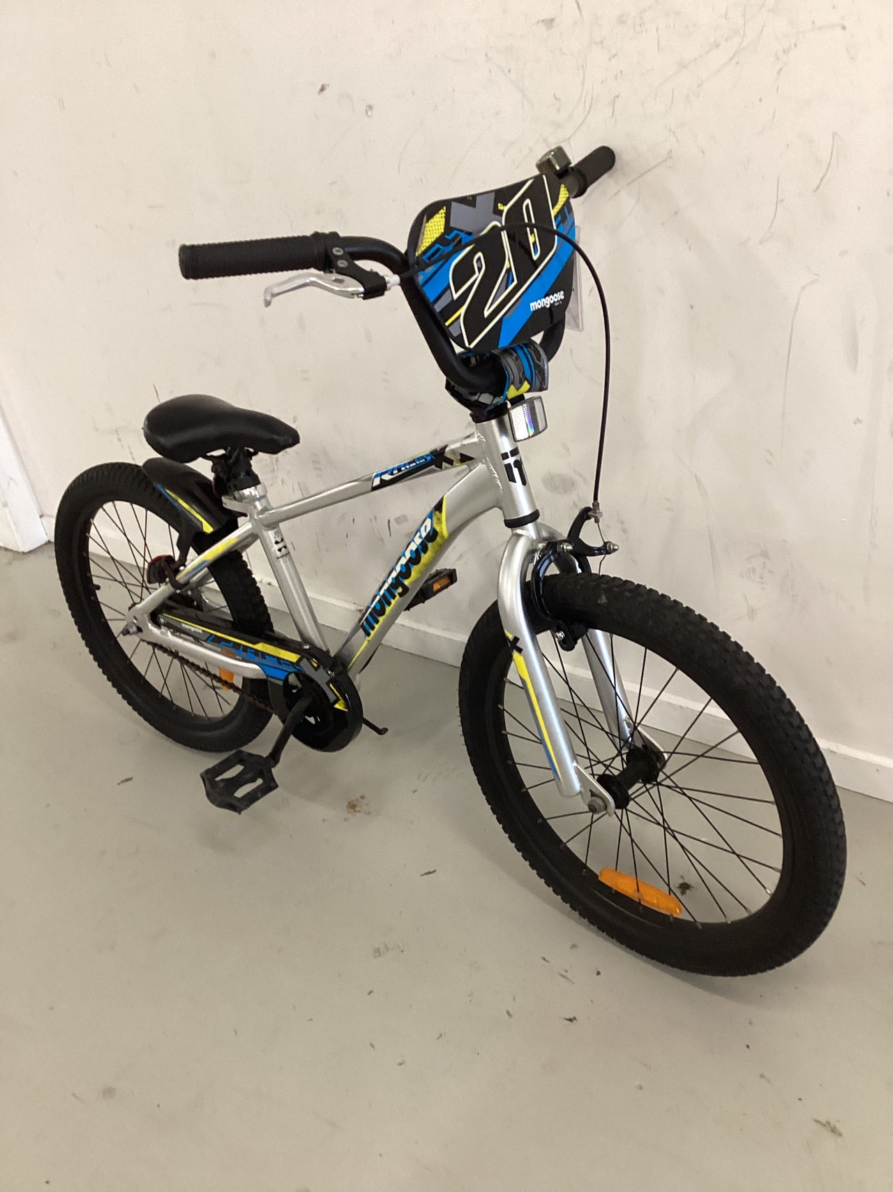 Mongoose Racer Bike - 20"  - Kids, Colour: Silver