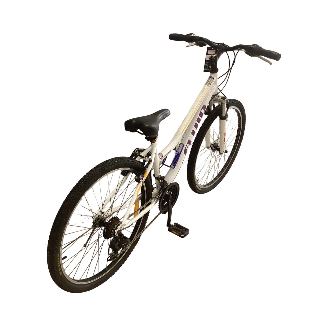 Fluid Express Bike -  38cm - Mountain Bike, Colour: White, Purple, Yellow