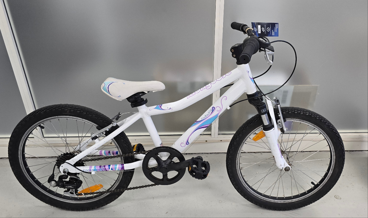 Mongoose Rockadile Bike - 20"  - Kids, Colour: White, Purple