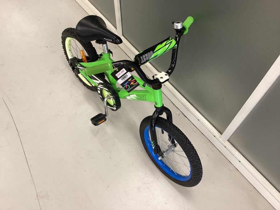 Burst  Bike - 16"  - Kids, Colour: Green
