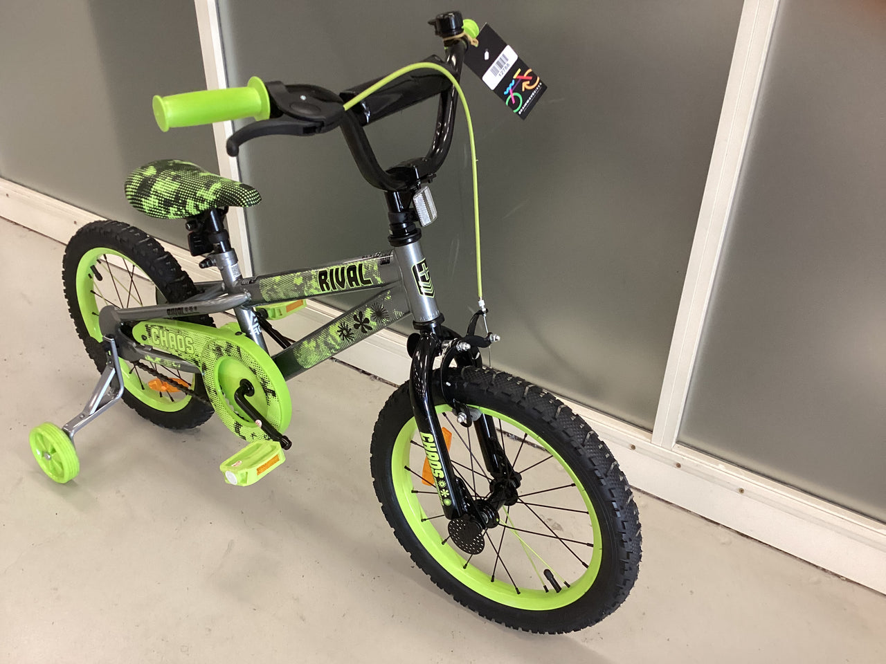 rival  Bike - 16"  - Kids, Colour: Green