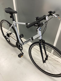 Thumbnail for B-Twin Triban Bike -  54cm - Flat Bar Commuter, Colour: Silver