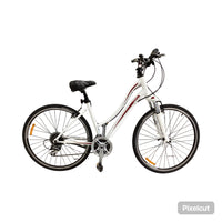 Thumbnail for Giant Cypress Bike -  40cm - Hybrid Commuter, Colour: White, Red