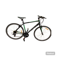 Thumbnail for Avanti Giro Bike -  50cm - Flat Bar Commuter, Colour: Black, Green