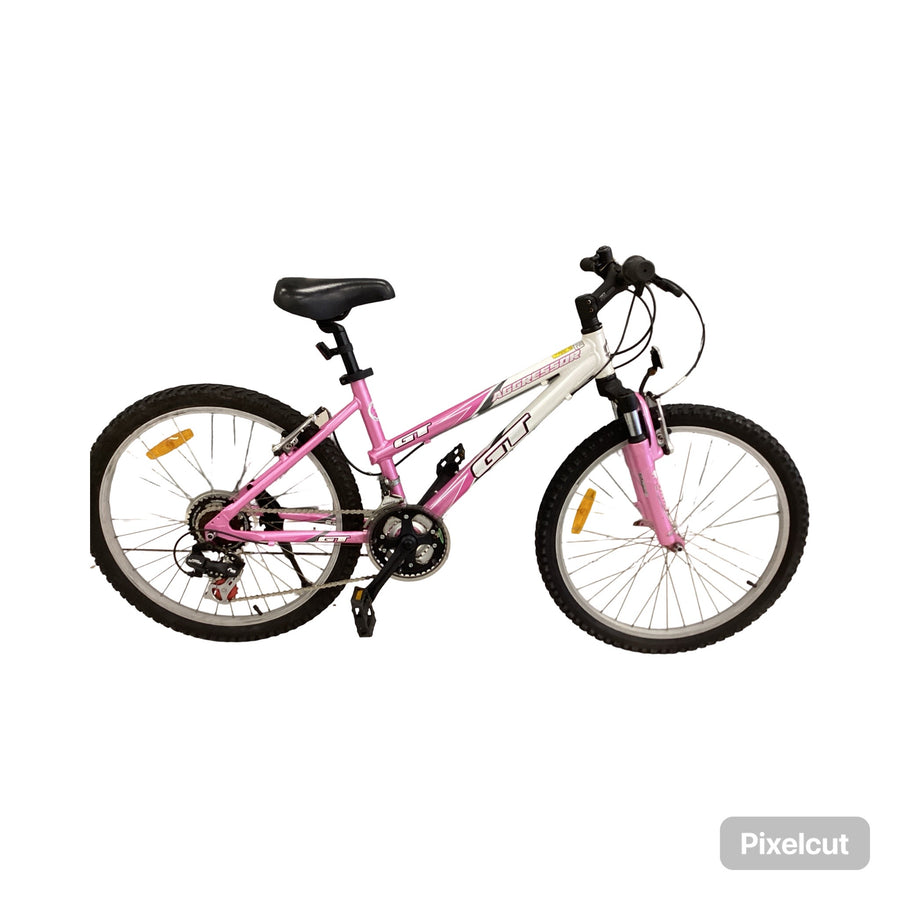 GT Aggressir Bike -  38cm - Mountain Bike, Colour: White, Pink