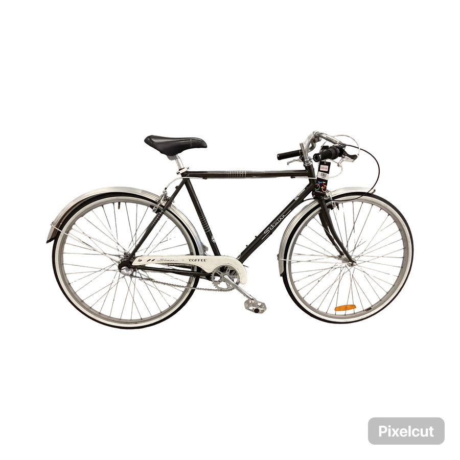 Schwinn Coffee Bike -  50cm - Flat Bar Commuter, Colour: Black, Silver