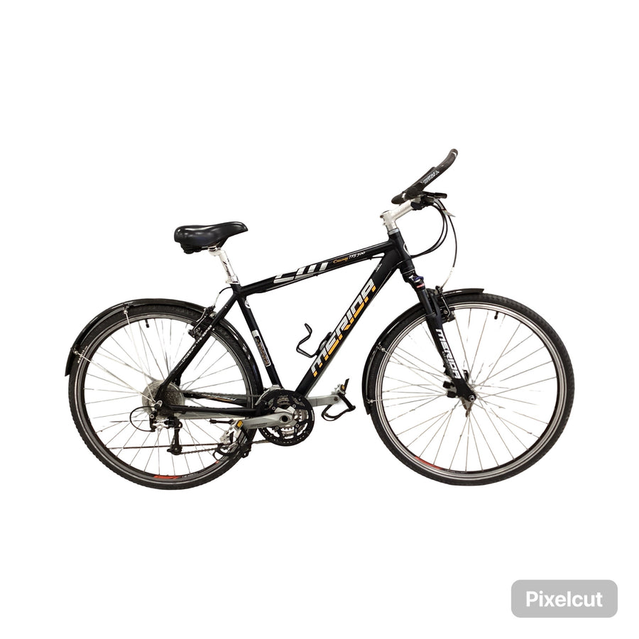 Merida Crossway TFS 500 Bike -  52cm - Hybrid Commuter, Colour: Black, Silver