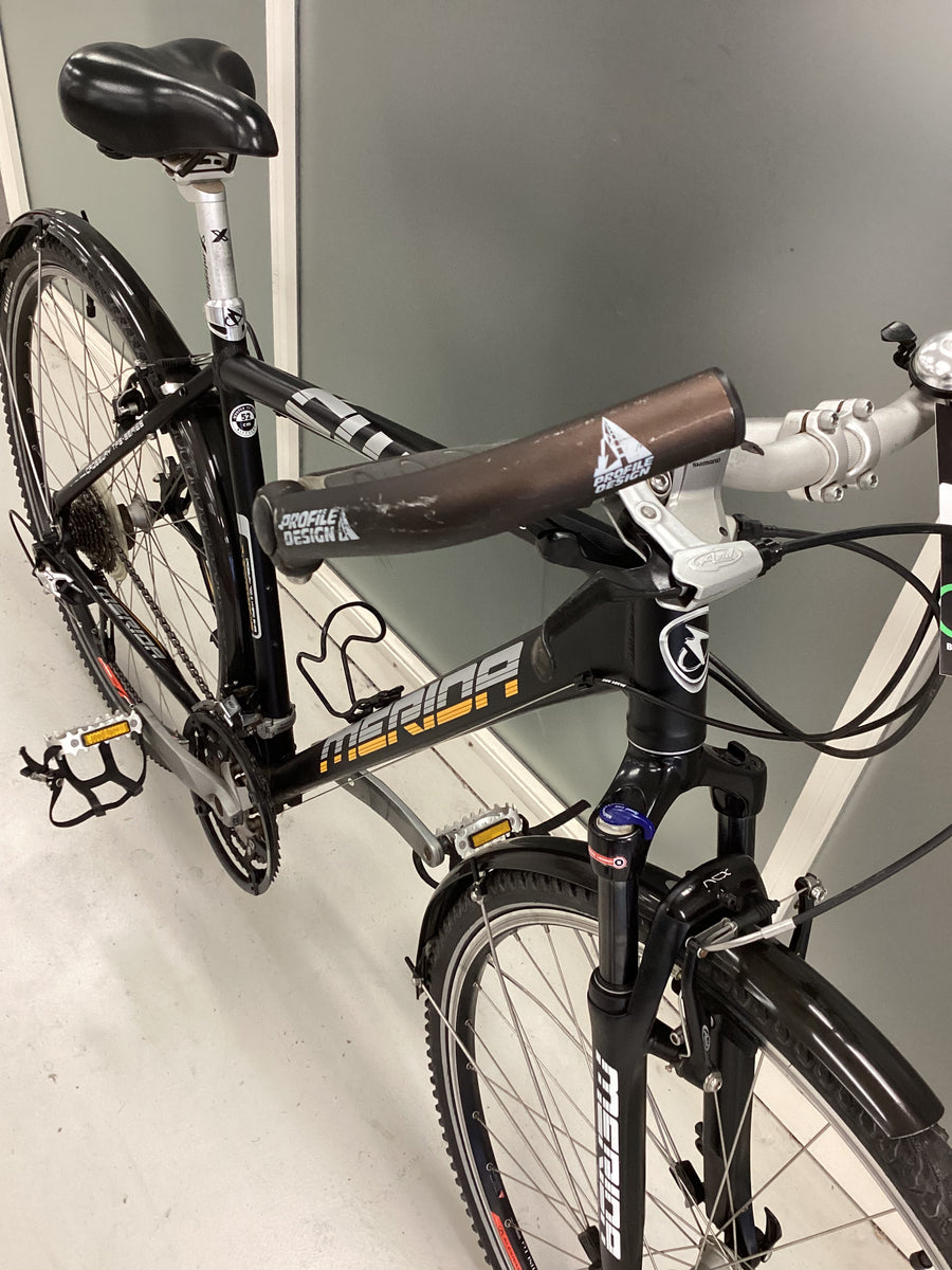 Merida Crossway TFS 500 Bike -  52cm - Hybrid Commuter, Colour: Black, Silver