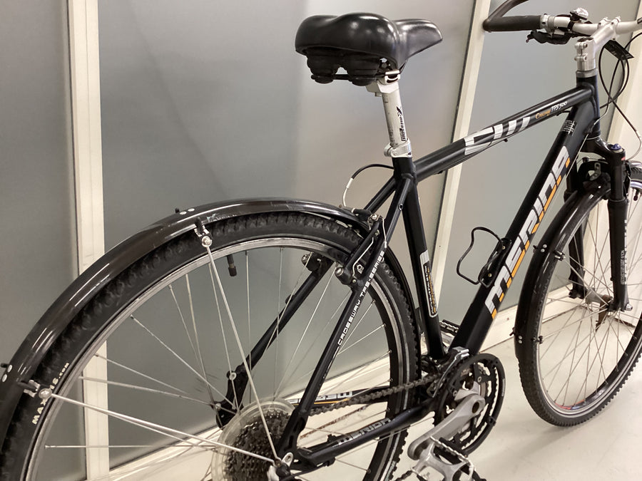 Merida Crossway TFS 500 Bike -  52cm - Hybrid Commuter, Colour: Black, Silver