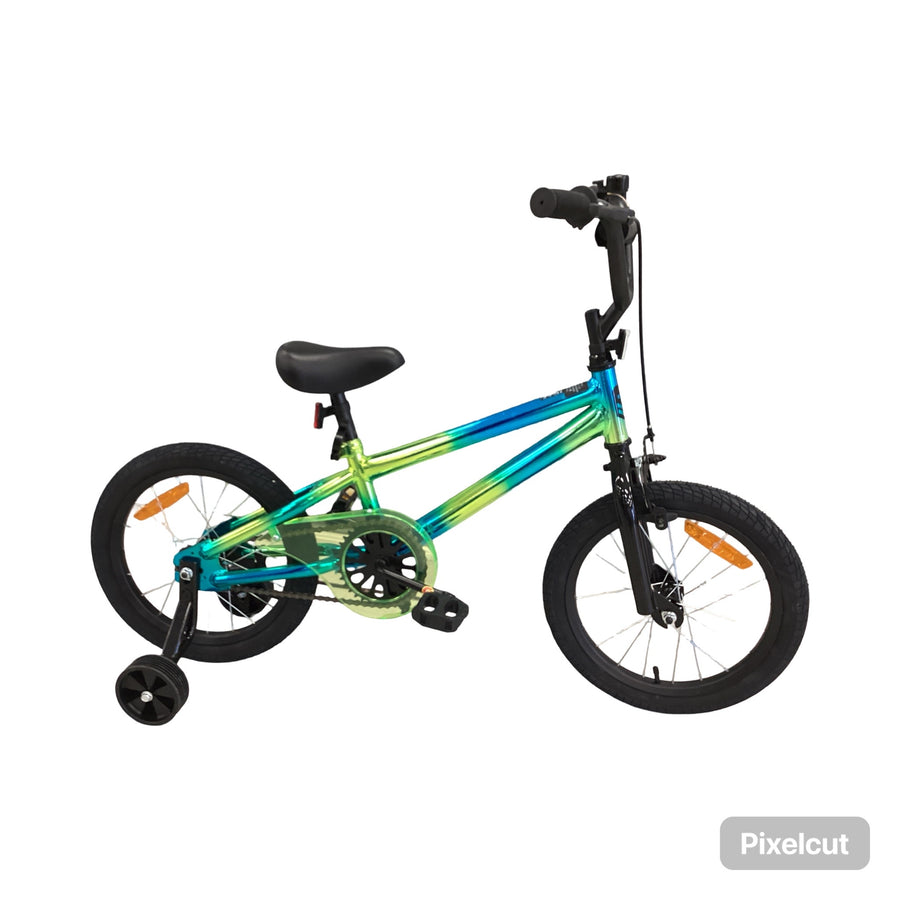 Kmart  Bike - 16"  - Kids, Colour: Blue, Green