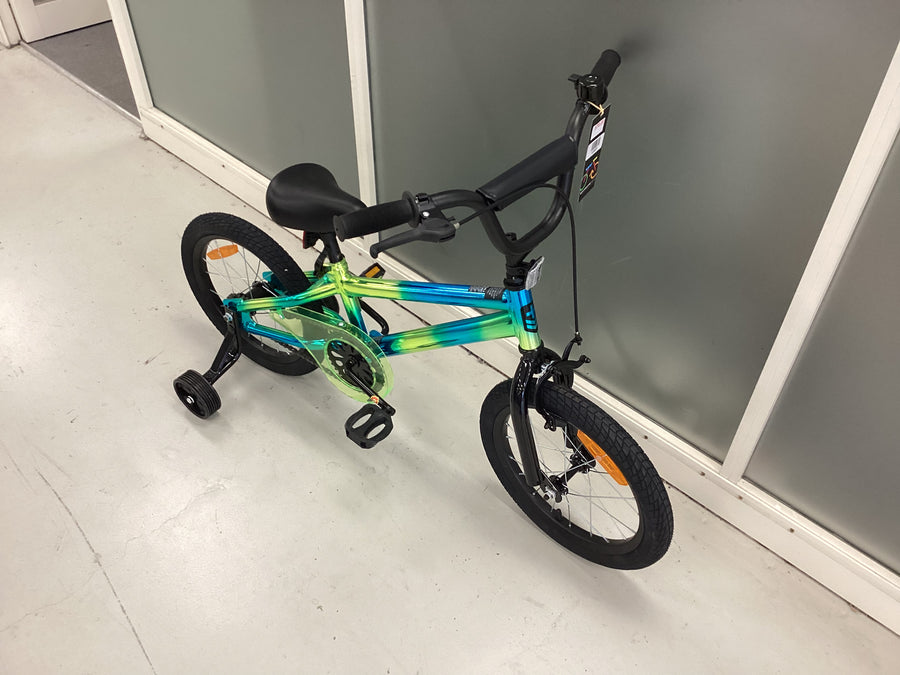 Kmart  Bike - 16"  - Kids, Colour: Blue, Green