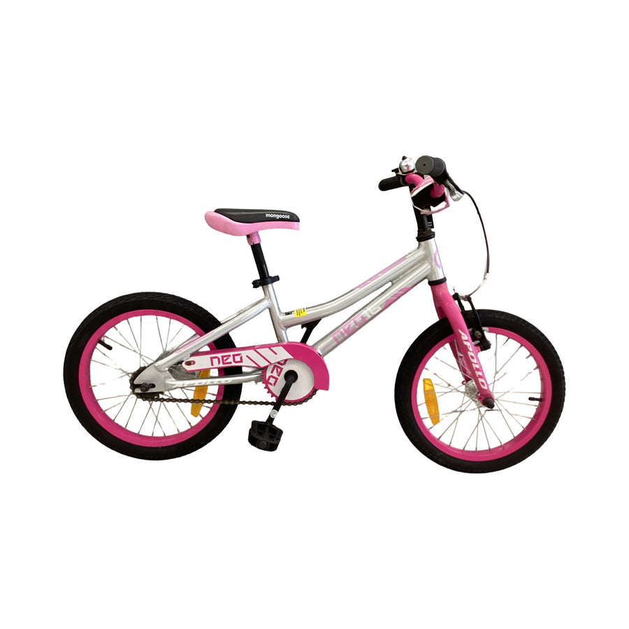 Apollo Neo 16 Bike - 16"  - Kids, Colour: Pink, Silver