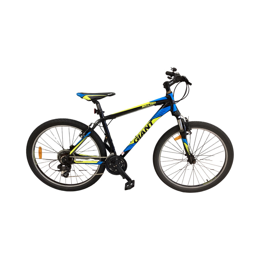 Giant Boulder Bike -  50cm - Mountain Bike, Colour: Black, Blue, Yellow