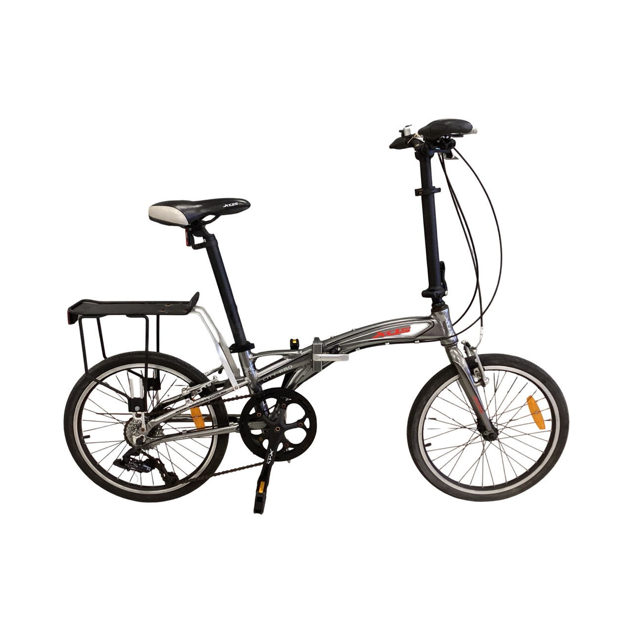 XDS City Pro Bike - 20"  - Folding Commuter, Colour: Silver