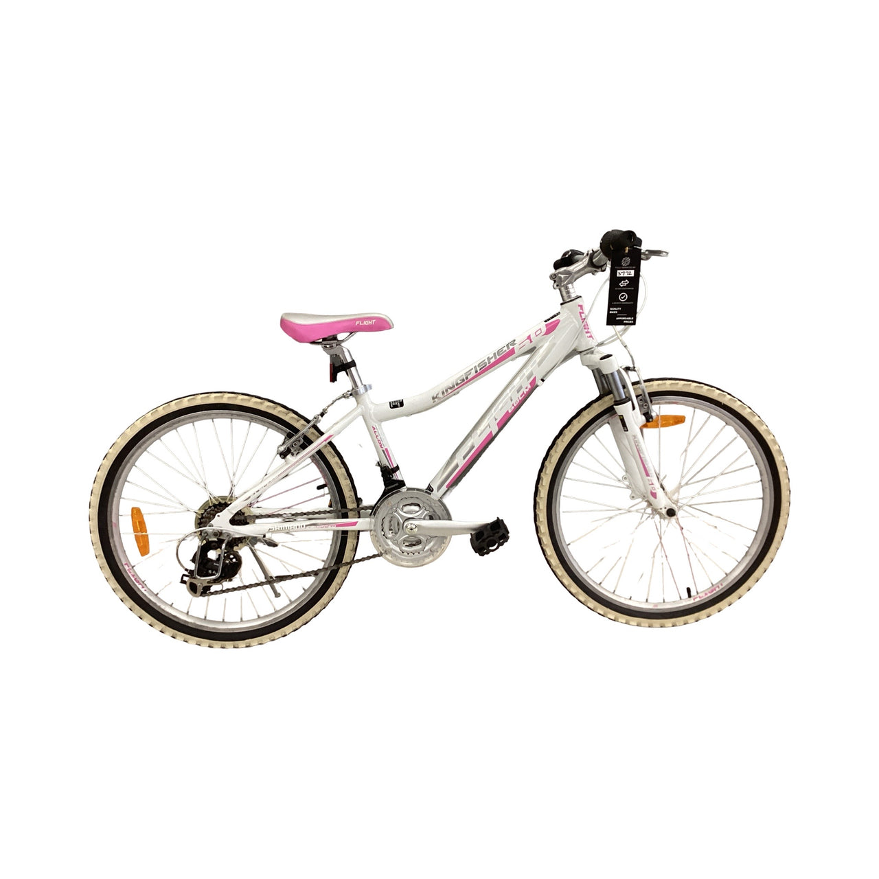 Flight Kingfisher Bike - 24"  - Kids, Colour: White, Pink