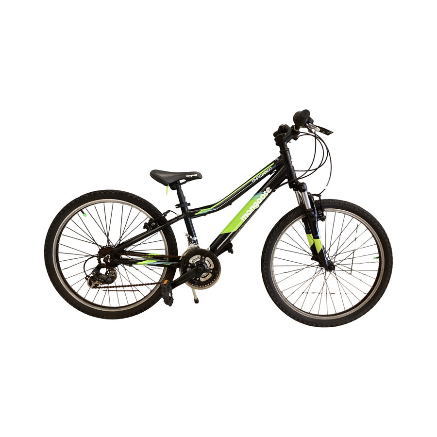 mongoose Shredder Bike - 24"  - Kids, Colour: Black, Green