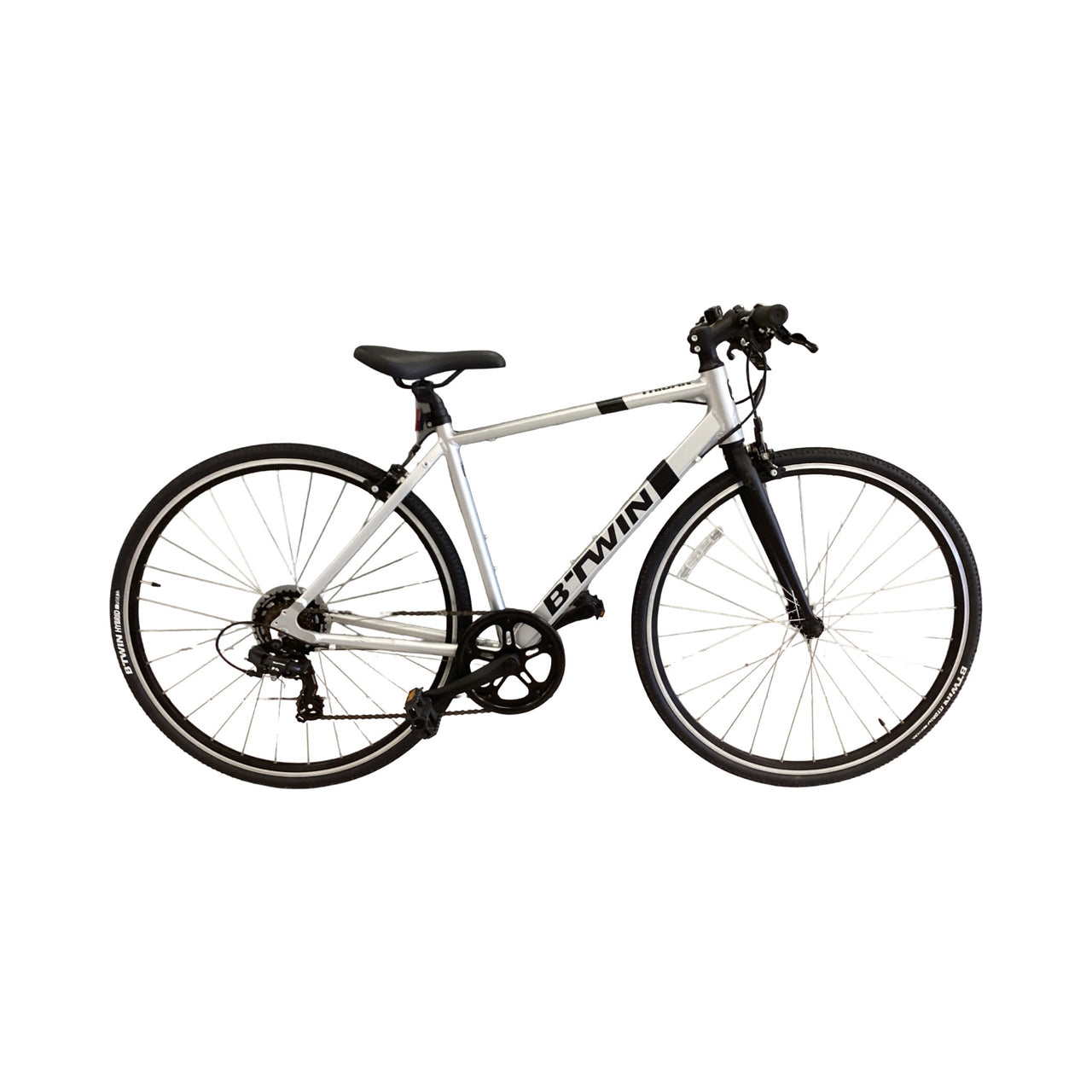 Btwin Triban Bike -  50cm - Flat Bar Commuter, Colour: Silver