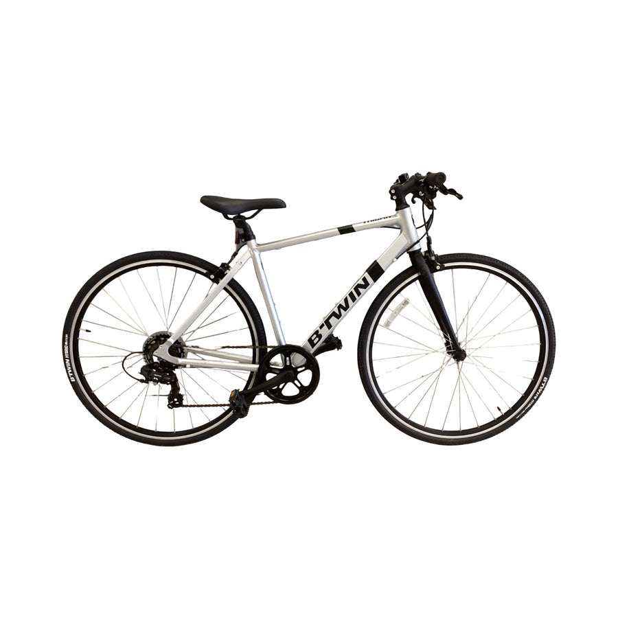Btwin Triban Bike -  50cm - Flat Bar Commuter, Colour: Silver